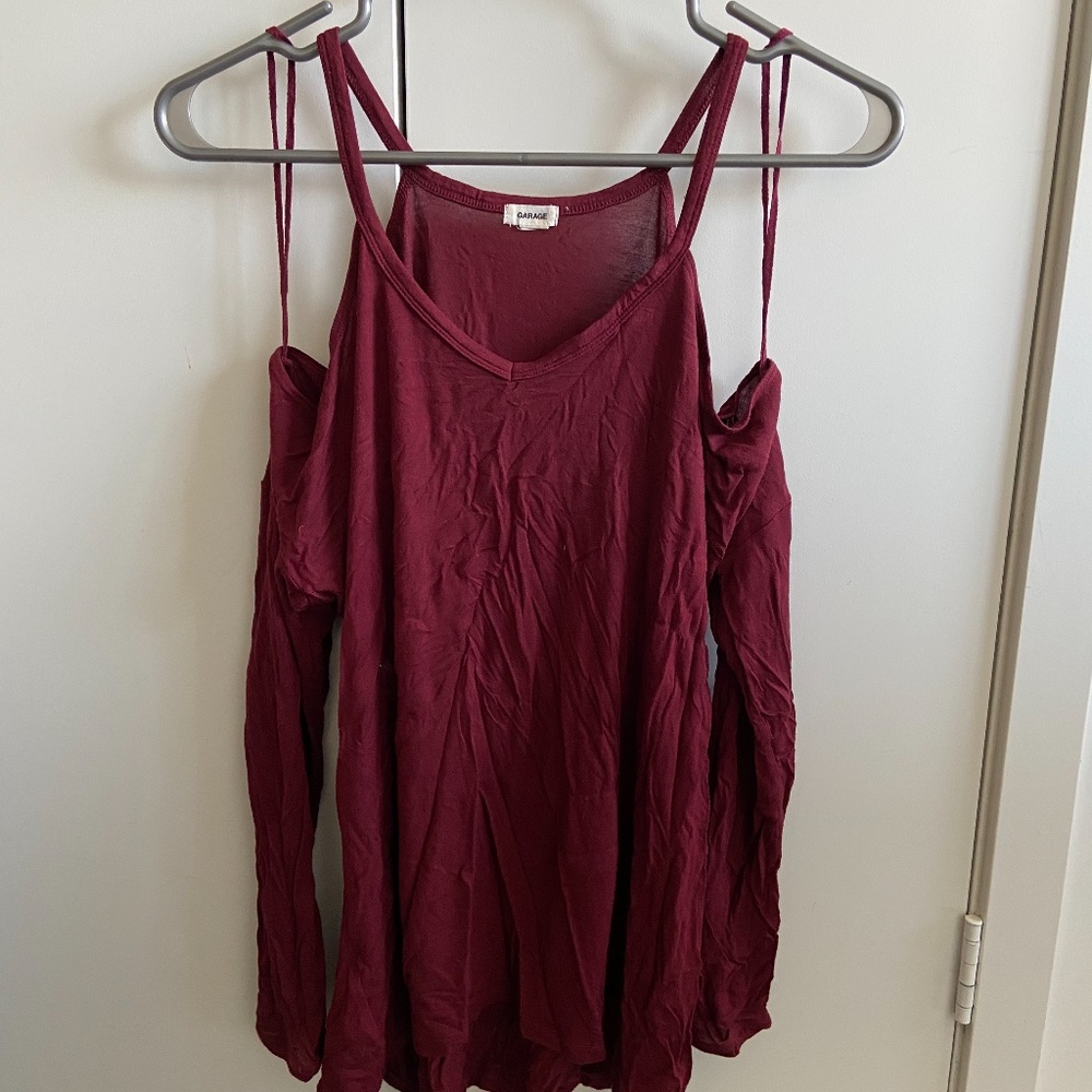 Garage Maroon Top